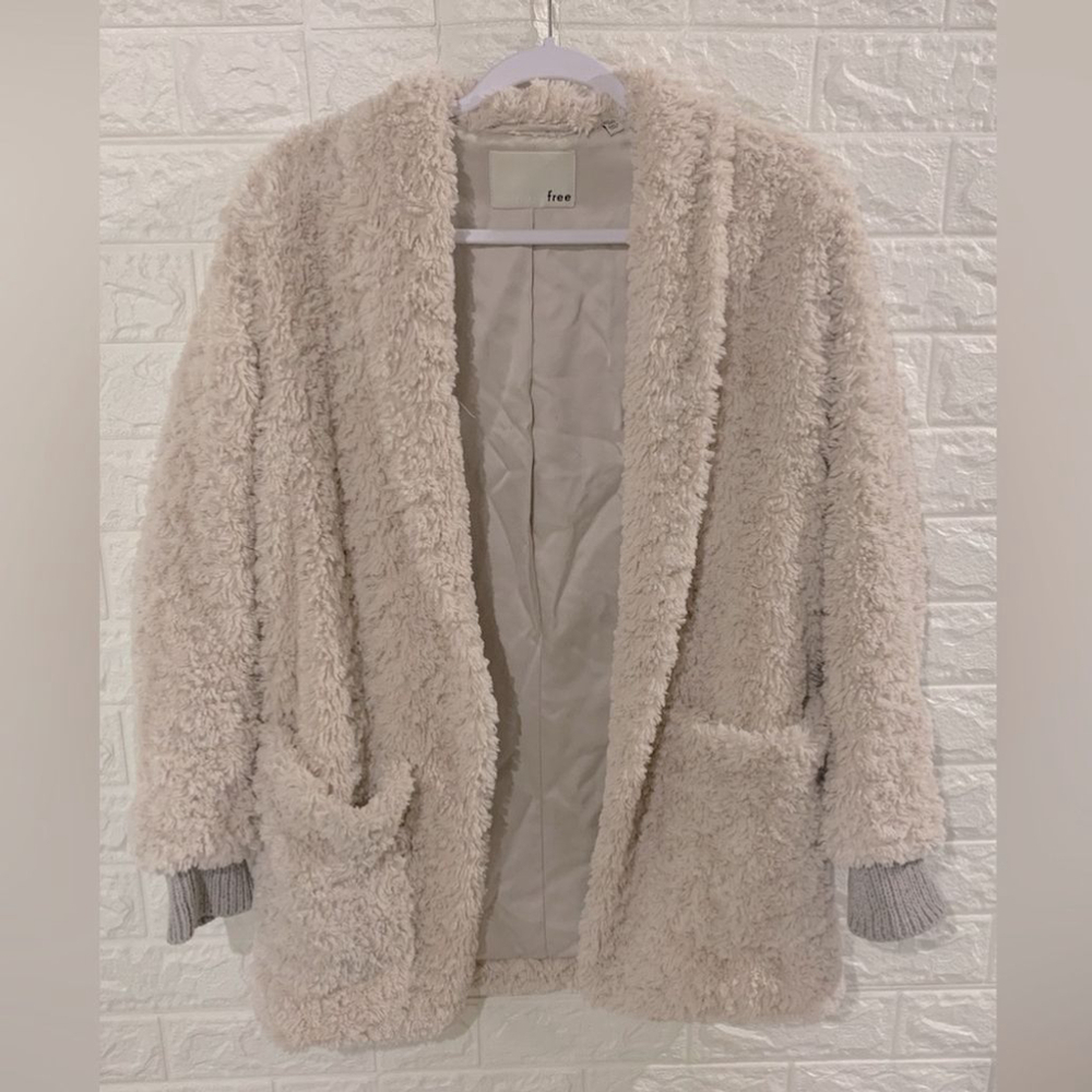 WILFRED FREE ARITZIA GORGEOUS FUZZY JACKET | LINED BLAZER | SUPER SOFT SHERPA CO
